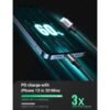 Ugreen USB C To Lighting Cable Aluminium Shell Braided 1M Silver