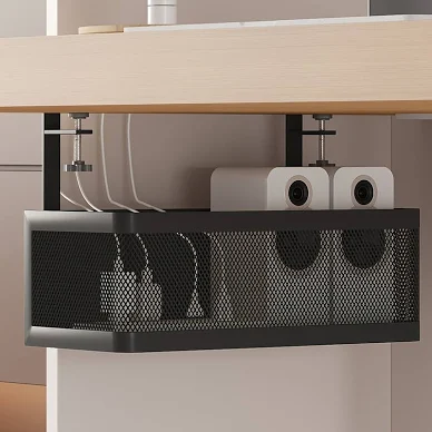 Carbon Steel Undercounter Cable Management Rack